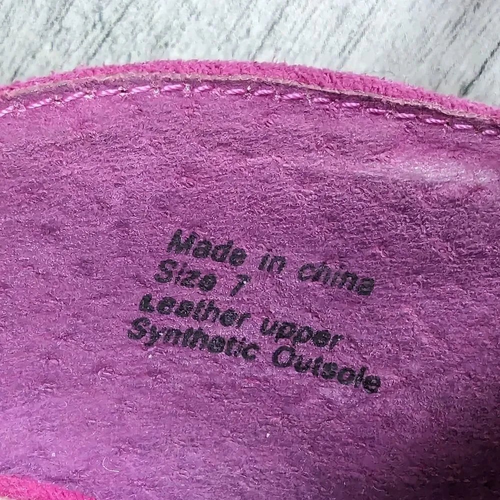 H by Halston GiGi Hot Pink Suede Platform Sandals Fuchsia Magenta Sz 7